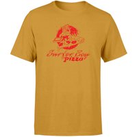 Stranger Things Surfer Boy Pizza Unisex T-Shirt - Mustard - XL von Stranger Things