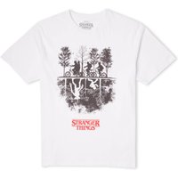 Stranger Things Upside Down Men's T-Shirt - White - S von Stranger Things