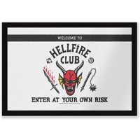 Stranger Things Welcome To The Hellfire Club Entrance Mat von Original Hero