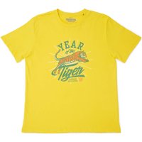 Stranger Things Year Of The Tiger T-Shirt - Yellow - L von Stranger Things