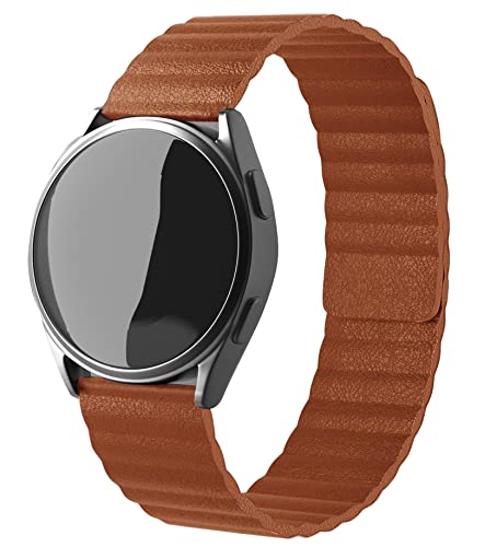 Strap-it® Lederband - Khaki - Passend für Xiaomi Mi Watch von Strap-it