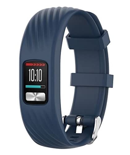 Strap-it Silikonarmband Blau - Passend für Garmin Vivofit 4 - Armband für Smartwatch - Ersatzarmband von Strap-it