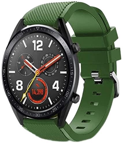 Strap-it Silikonarmband Grün - Passend für Huawei Watch GT & GT 2-42mm - Armband für Smartwatch - Ersatzarmband - 42mm von Strap-it