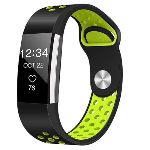Strap-it Sportarmband Gelb - Passend für Fitbit Charge 2 - Armband für Smartwatch - Ersatzarmband von Strap-it