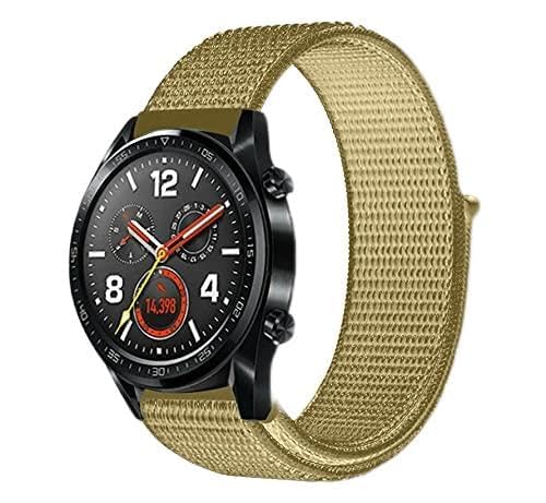 Strap-it nylon Grün - Passend für Huawei Watch GT & GT 2-42mm - Armband für Smartwatch - Ersatzarmband - 42mm von Strap-it