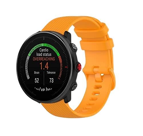 Strap-it silikon Orange - Passend für Polar Vantage M - Armband für Smartwatch - Ersatzarmband von Strap-it