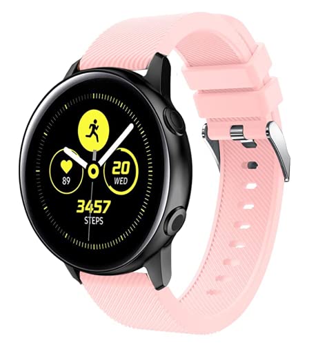 Strap-it silikon Rosa - Passend für Samsung Galaxy Watch Active/Active 2 - Armband für Smartwatch - Ersatzarmband von Strap-it