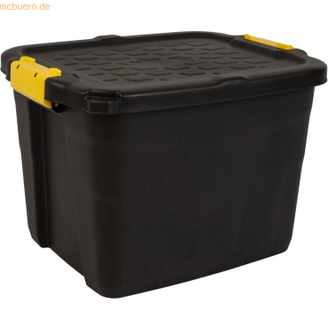 5 x strata Aufbewahrungsbox 42l HW443 schwarz / gelb 5 x strata Aufbewahrungsbox 42l HW443 schwarz / gelb von Strata