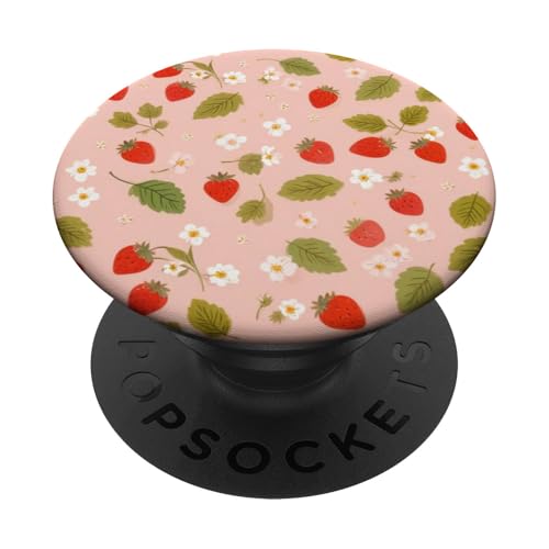 Niedliches Erdbeermuster PopSockets Klebender PopGrip Niedliches Erdbeermuster PopSockets Klebender PopGrip von Strawberry Phone Popper