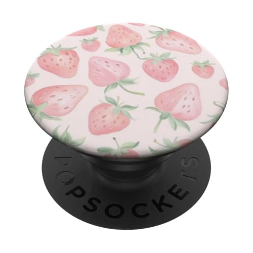 Niedliches Erdbeermuster PopSockets Klebender PopGrip Niedliches Erdbeermuster PopSockets Klebender PopGrip von Strawberry Phone Popper