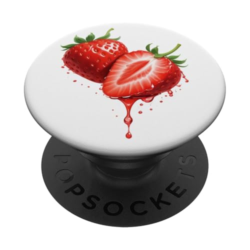 Niedliches Erdbeermuster PopSockets Klebender PopGrip Niedliches Erdbeermuster PopSockets Klebender PopGrip von Strawberry Phone Popper