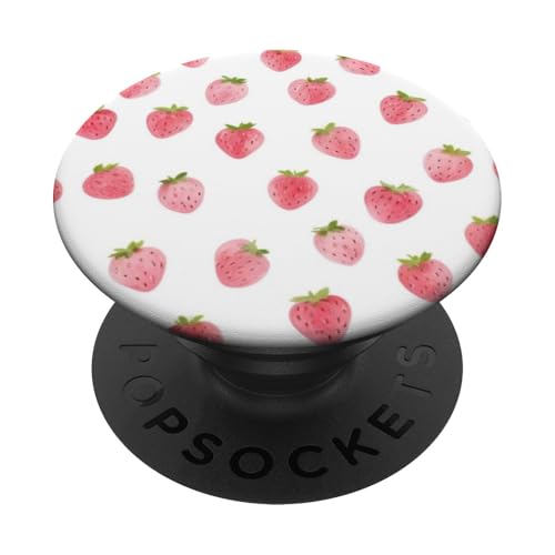 Niedliches Erdbeermuster PopSockets Klebender PopGrip Niedliches Erdbeermuster PopSockets Klebender PopGrip von Strawberry Phone Popper