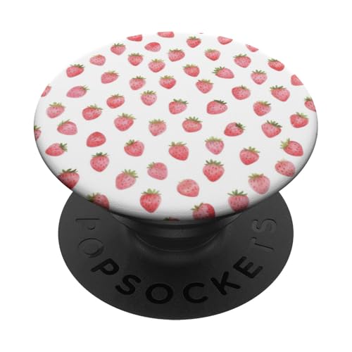 Niedliches Erdbeermuster PopSockets Klebender PopGrip Niedliches Erdbeermuster PopSockets Klebender PopGrip von Strawberry Phone Popper