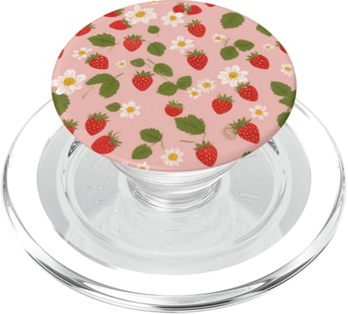 Niedliches Erdbeermuster PopSockets PopGrip für MagSafe Niedliches Erdbeermuster PopSockets PopGrip für MagSafe von Strawberry Phone Popper