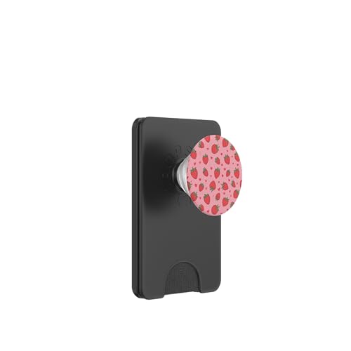 Niedliches Erdbeermuster PopSockets PopWallet für MagSafe Niedliches Erdbeermuster PopSockets PopWallet für MagSafe von Strawberry Phone Popper