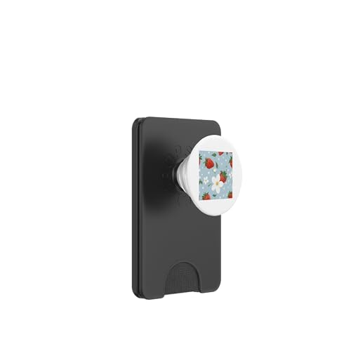 Niedliches Erdbeermuster PopSockets PopWallet für MagSafe Niedliches Erdbeermuster PopSockets PopWallet für MagSafe von Strawberry Phone Popper