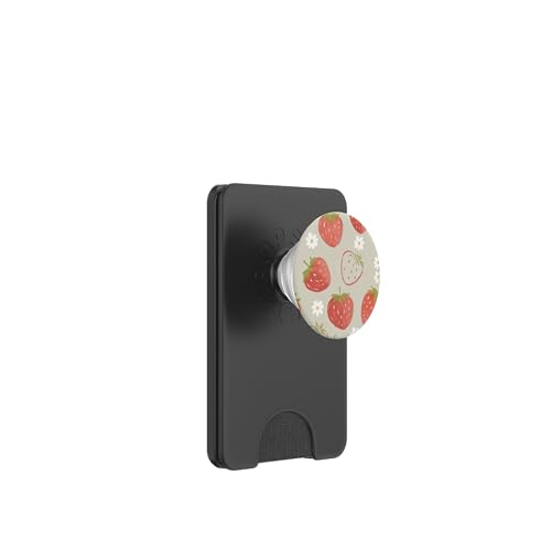Niedliches Erdbeermuster PopSockets PopWallet für MagSafe Niedliches Erdbeermuster PopSockets PopWallet für MagSafe von Strawberry Phone Popper