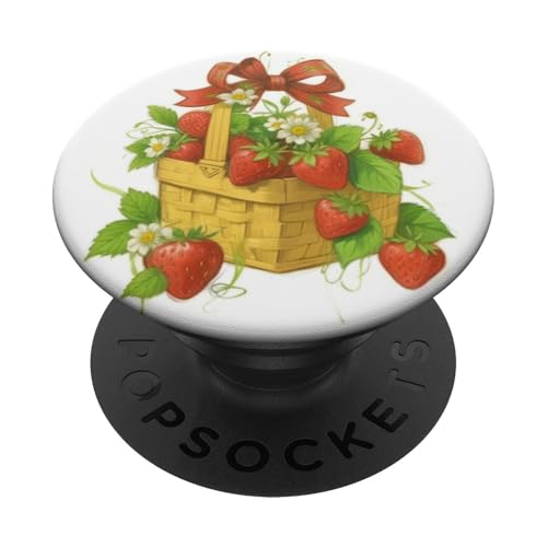Süße Erdbeer-Box PopSockets Klebender PopGrip Süße Erdbeer-Box PopSockets Klebender PopGrip von Strawberry Phone Popper