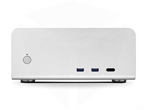 Streacom Compatible ST-FC8S Alpha Fanless HTPC Aluminium Gehäuse - Silber von Streacom