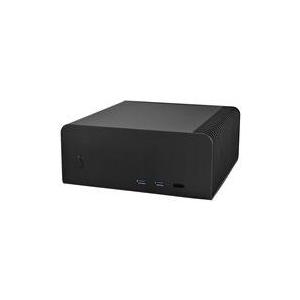 Streacom ST-FC8B Alpha Fanless HTPC Aluminium Gehäuse - schwarz (ST-FC8B-ALPHA) von Streacom