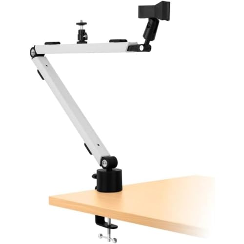 Streamplify Mikrofon Arm MOUNT ARM mit Zubehörschuh-Montageschiene - Mikrofonständer 360-Grad-Drehung, 210-Grad-Winkelanpassung - Mikrofonarm Platzsparend und Universell Kompatibel - Mikrofonhalter von Streamplify