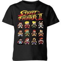 Street Fighter 2 Pixel Characters Kinder T-Shirt - Schwarz - 9-10 Jahre Street Fighter 2 Pixel Characters Kinder T-Shirt - Schwarz - 9-10 Jahre von Street Fighter