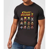 Street Fighter 2 Pixel Characters Mens T-Shirt - Schwarz - 3XL von Street Fighter