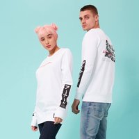 Street Fighter Arcade Line Up Unisex Sweatshirt - White - L - Weiß von Street Fighter