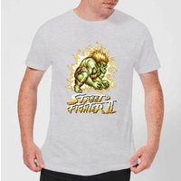 Street Fighter Blanka 16-bit Mens T-Shirt - Grau - 3XL von Street Fighter