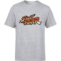 Street Fighter Logo Mens T-Shirt - Grau - 5XL von Street Fighter