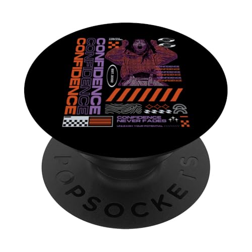 Y2K Confidence — Mutige urbane Graffiti-Ästhetik PopSockets Klebender PopGrip von Street Style Collective