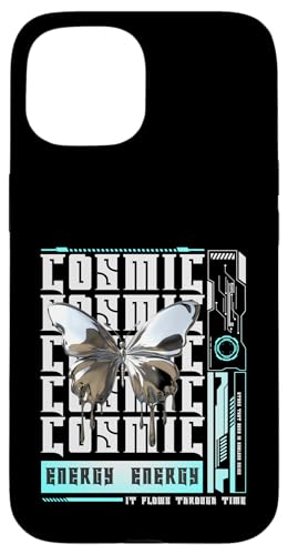 Y2K Cosmic Butterfly — Mutige urbane Graffiti-Ästhetik Hülle für iPhone 15 von Street Style Collective