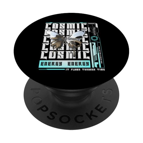 Y2K Cosmic Butterfly — Mutige urbane Graffiti-Ästhetik PopSockets Klebender PopGrip von Street Style Collective