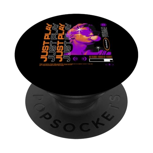 Y2K Just Play - Kühne urbane Graffiti-Ästhetik PopSockets Klebender PopGrip von Street Style Collective
