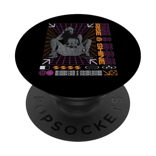 Y2K - Rise and Shine - Kühne urbane Graffiti-Ästhetik PopSockets Klebender PopGrip von Street Style Collective