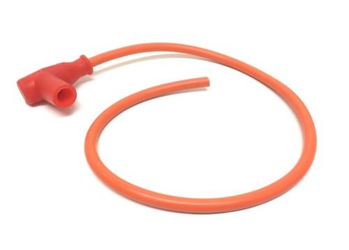 Zündkabel mit 90° Zündkerzenstecker – Universal 2-Takt, passend für Roller, Scooter, Mofa & Moped, 50cm hochwertiges Kabel inkl. Gummi-Stecker von Streetparts24