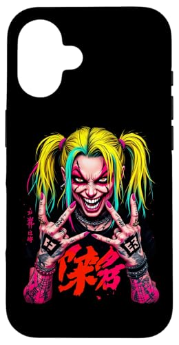 Kawaii Manga Anime HARAJUKU Y2K Hülle für iPhone 16 Kawaii Manga Anime HARAJUKU Y2K Hülle für iPhone 16 von Streetwear Japan Cyberpunk Manga Hip Hop Techwear