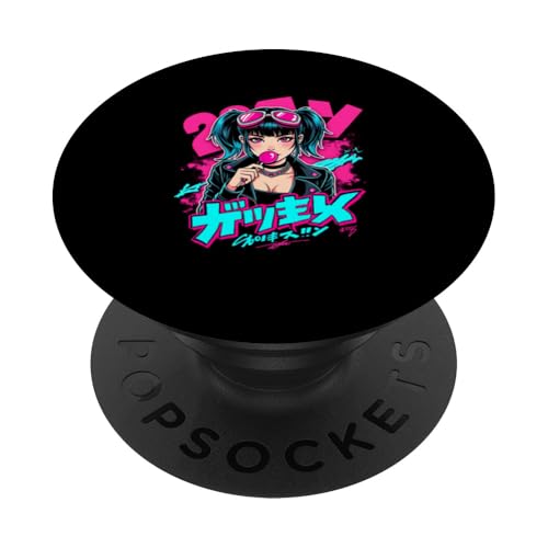 Kawaii Manga Anime HARAJUKU Y2K PopSockets Klebender PopGrip von Streetwear Japan Cyberpunk Manga Hip Hop Techwear