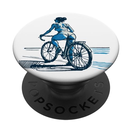 Ästhetisches Rennrad Design für stilvolle Fahrradfans PopSockets Klebender PopGrip von Streetwear cyclist design for bike lovers