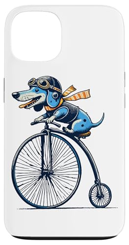 Dackel auf Bike für Retro Liebhaber mit Stil Hülle für iPhone 13 Dackel auf Bike für Retro Liebhaber mit Stil Hülle für iPhone 13 von Streetwear cyclist design for bike lovers