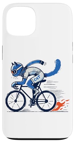 Fahrrad Katze für stylische Rennradfahrer Hülle für iPhone 13 von Streetwear cyclist design for bike lovers