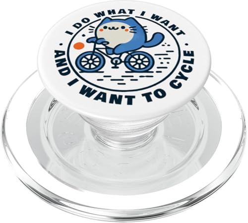 Fahrrad Katze mit frechem Spruch für Radrebellen PopSockets PopGrip für MagSafe Fahrrad Katze mit frechem Spruch für Radrebellen PopSockets PopGrip für MagSafe von Streetwear cyclist design for bike lovers