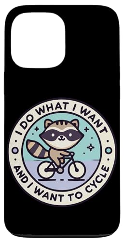 Frecher Fahrrad Waschbär mit Spruch für Radfans Hülle für iPhone 13 Pro Max von Streetwear cyclist design for bike lovers