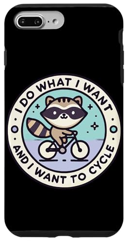 Frecher Fahrrad Waschbär mit Spruch für Radfans Hülle für iPhone 7 Plus/8 Plus von Streetwear cyclist design for bike lovers