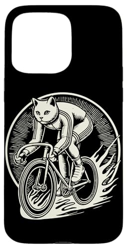 Katzen Fahrrad Design für Frauen mit Humor Hülle für iPhone 15 Pro Max von Streetwear cyclist design for bike lovers
