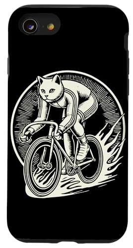 Katzen Fahrrad Design für Frauen mit Humor Hülle für iPhone SE (2020) / 7 / 8 von Streetwear cyclist design for bike lovers