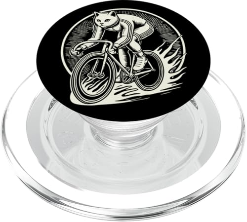 Katzen Fahrrad Design für Frauen mit Humor PopSockets PopGrip für MagSafe von Streetwear cyclist design for bike lovers
