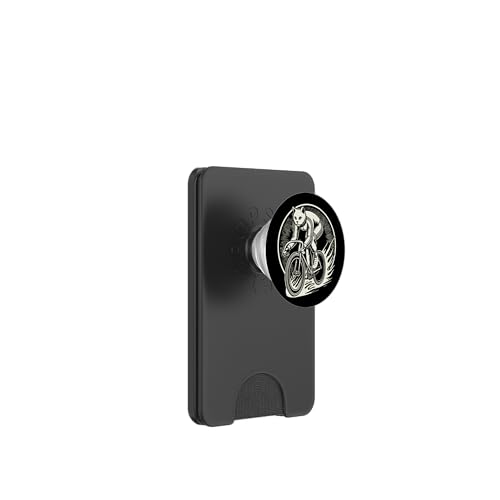 Katzen Fahrrad Design für Frauen mit Humor PopSockets PopWallet für MagSafe von Streetwear cyclist design for bike lovers