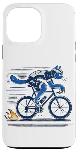 Rennrad Katze Design für sportliche Fahrradfreunde Hülle für iPhone 13 Pro Max von Streetwear cyclist design for bike lovers