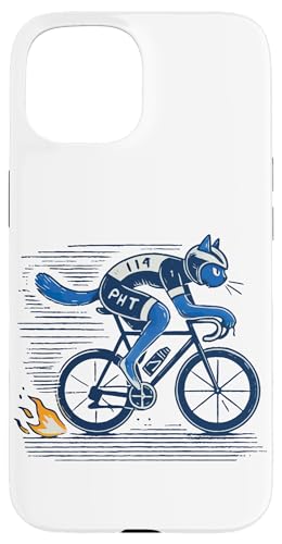 Rennrad Katze Design für sportliche Fahrradfreunde Hülle für iPhone 15 Rennrad Katze Design für sportliche Fahrradfreunde Hülle für iPhone 15 von Streetwear cyclist design for bike lovers